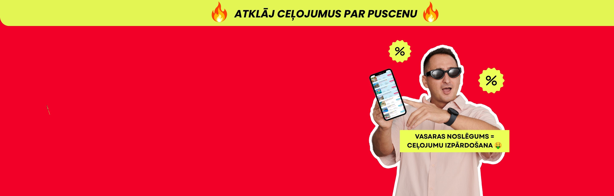 ⚠️ Līdz pat 50 % atlaide ceļojumiem 💸😱