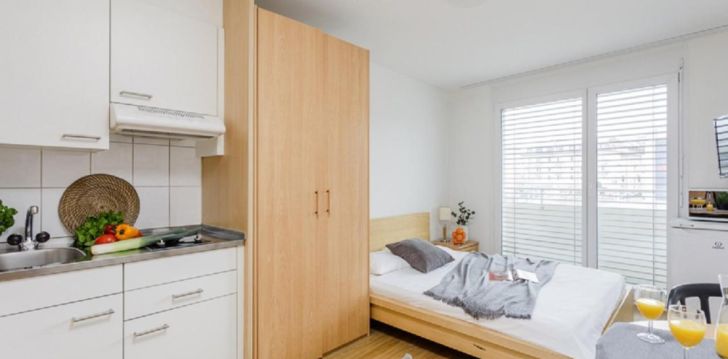 Pašapkalpošanās dzīvokļi 3* SWISS STAR TOWER Cīrihē, Šveicē! 12