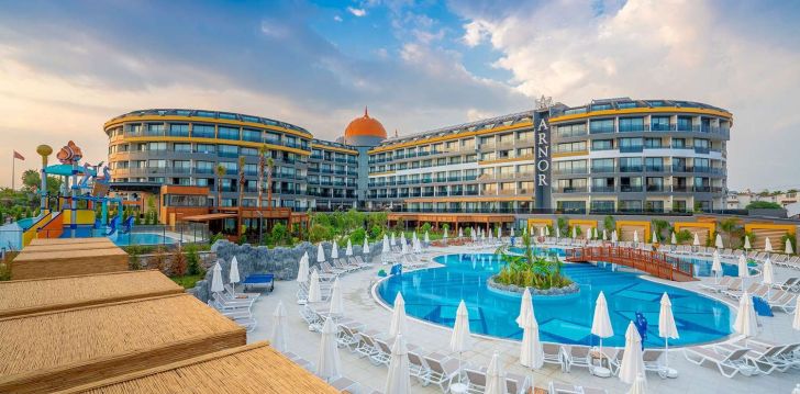Siltuma piepildītas brīvdienas Turcijā, 5-zvaigžņu viesnīcā ARNOR DELUXE HOTEL & SPA! 1