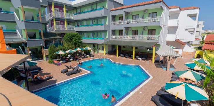 GRECIAN FANTASIA RESORT 2* - ekonomiska un izdevīga atpūtu netālu no pludmales Rodas salā, Grieķijā! 1