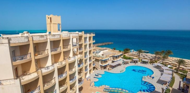 Laiska atpūta jūras krastā 4* SPHINX AQUA PARK BEACH RESORT Hurgadā! 1
