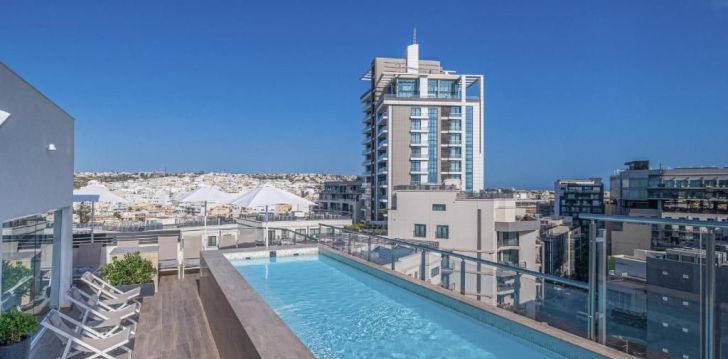 Atpūta Maltā ar jumta baseinu 3* HOTEL MISTRAL ST. JULIANS! 17